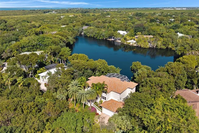 a view of a city with a lake view
