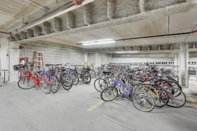 a view of bike storage