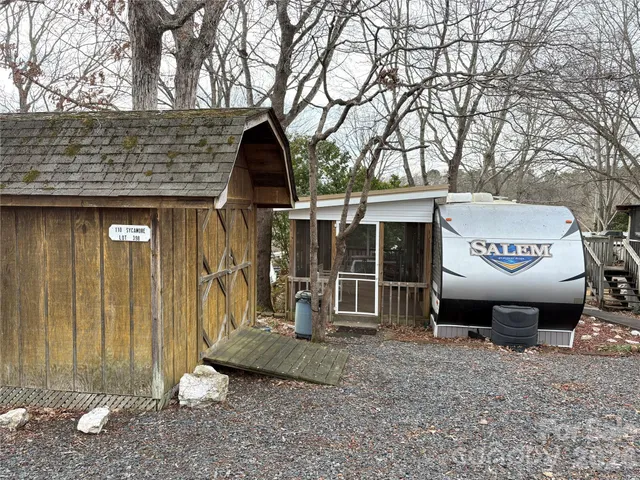 a view of a house with a outdoor space