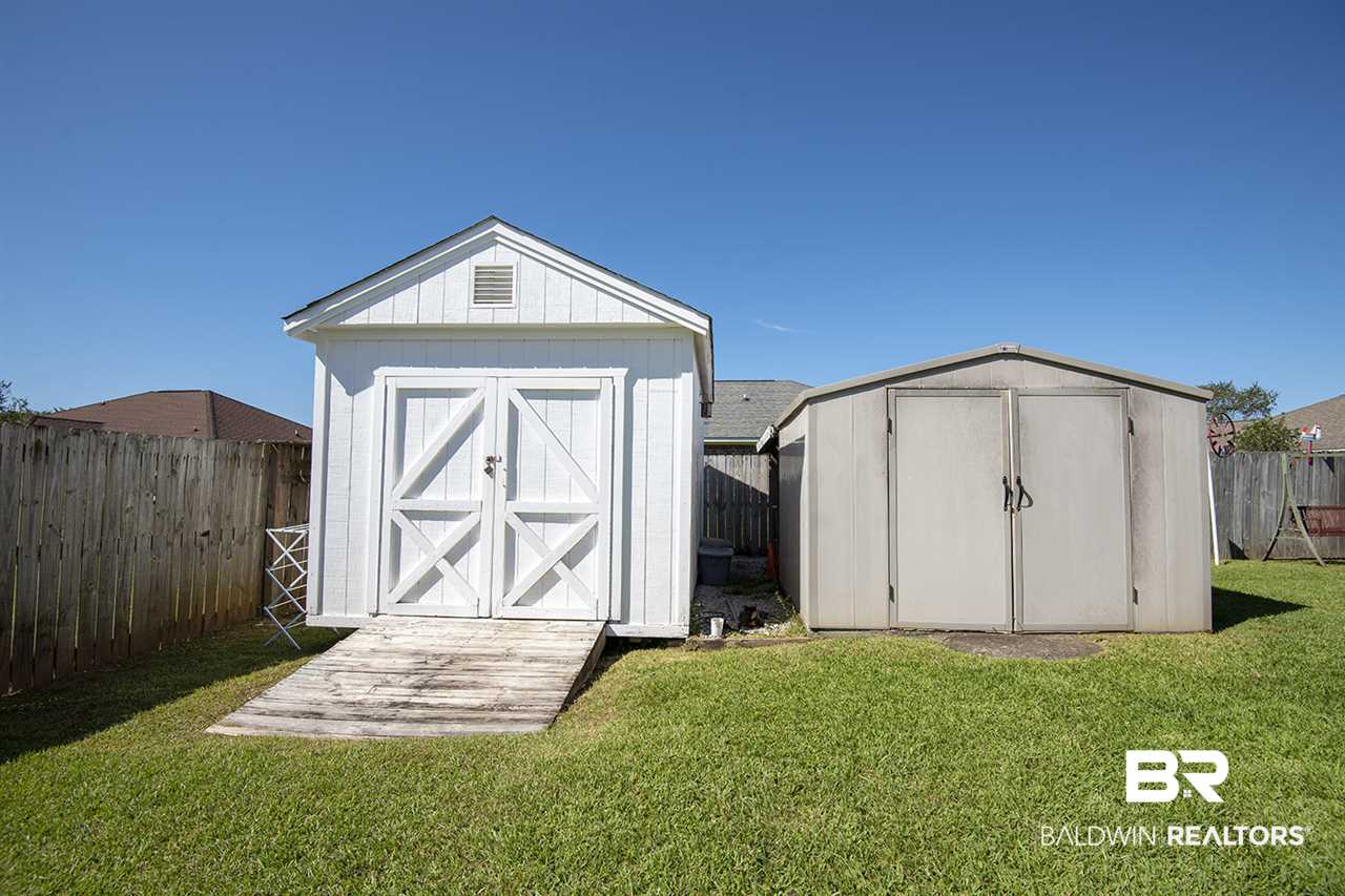 22195 Buck Road Robertsdale, AL 36567 - Photo 34 of 36 16x10 Shed w/Power, Insul., & A/C; (2) 8x10 Sheds