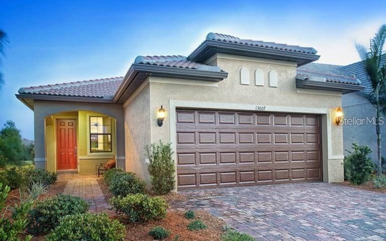 a front view of a house