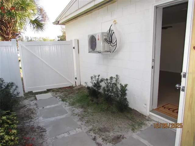 a backyard of a house