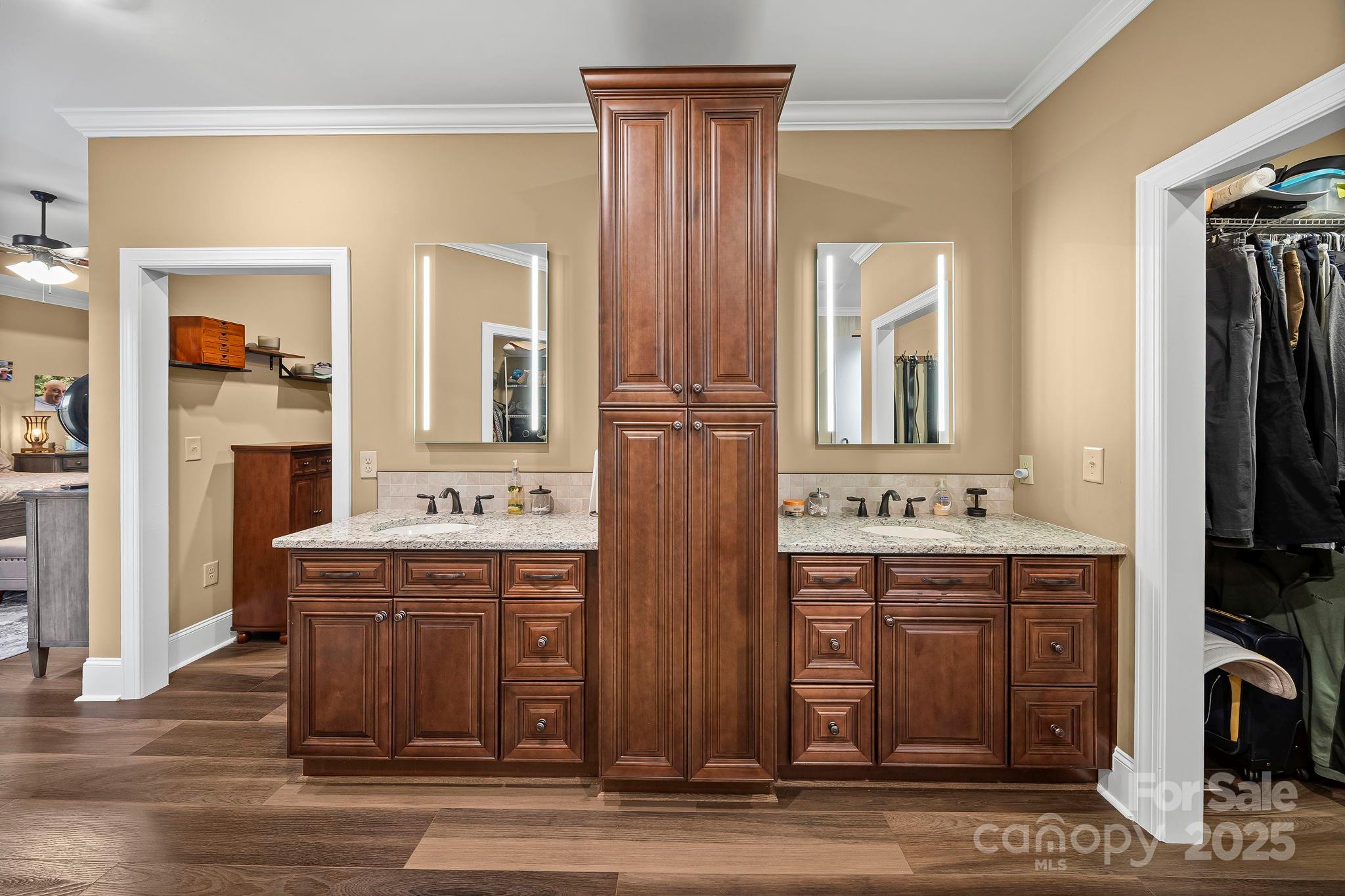 5702 Army Road Marshville, NC 28103 - Photo 17 of 48 a view of hall way with furniture and wooden floor