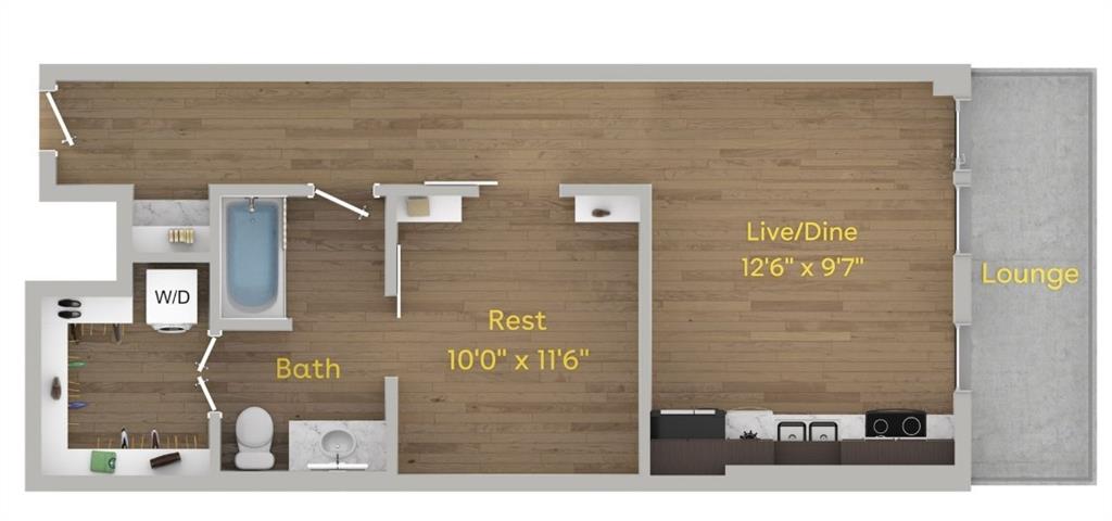 3900 Commerce Street, Unit 628 Dallas, TX 75226 - Photo 2 of 12 4 to 8 weeks Free on Selected units