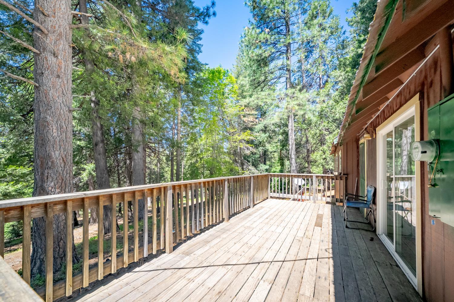 6420 Starkes Grade Road Pollock Pines, CA 95726 - Photo 22 of 58 a view of a balcony with wooden floor