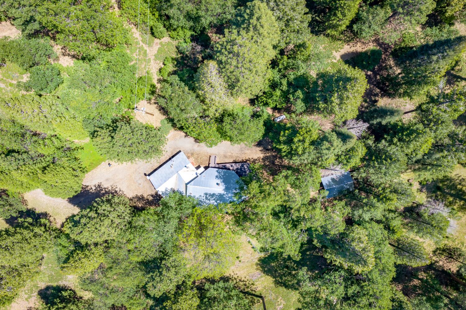 6420 Starkes Grade Road Pollock Pines, CA 95726 - Photo 33 of 58 an aerial view of residential house with outdoor space and trees all around