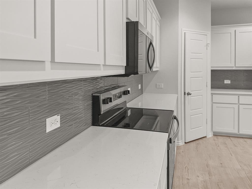 1908 Iris Road Melissa, TX 75454 - Photo 7 of 30 a kitchen with white cabinets and sink