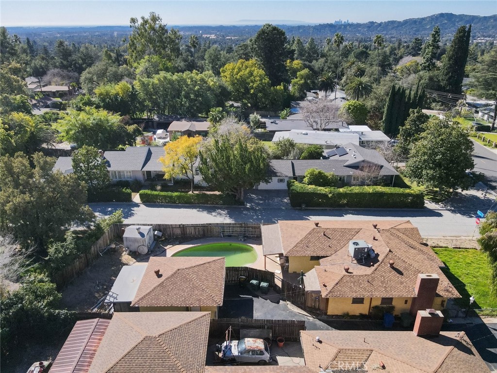 2912 Marengo Avenue Altadena, CA 91001 - Photo 15 of 18 an aerial view of a house with yard swimming pool and outdoor seating