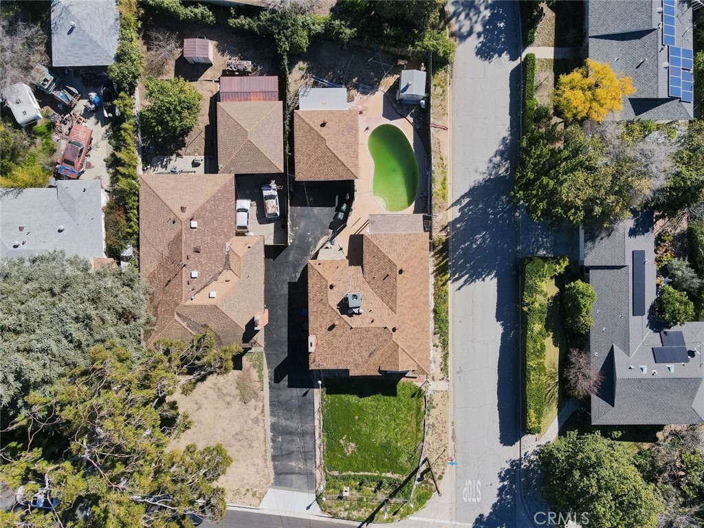 2912 Marengo Avenue Altadena, CA 91001 - Photo 16 of 18 an aerial view of a house with a swimming pool