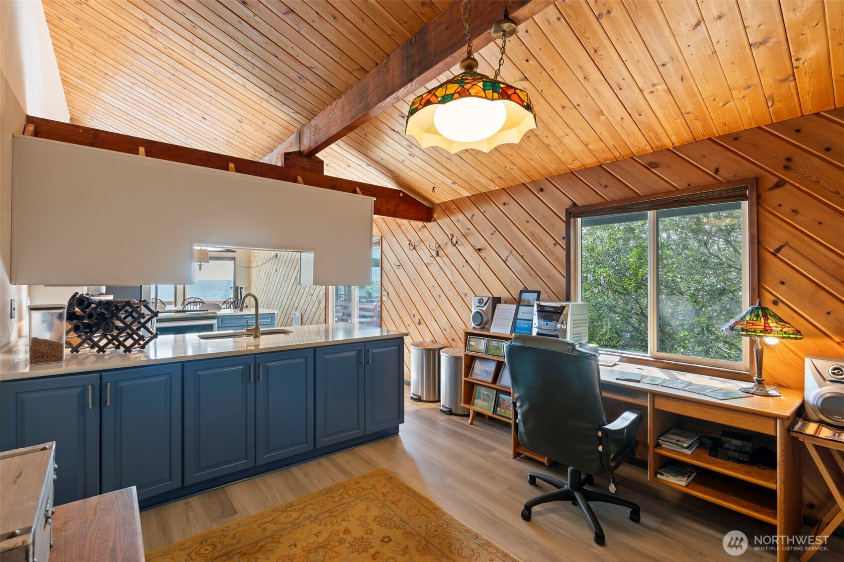 326 Harbor View Loop Southeast Ocean Shores, WA 98569 - Photo 12 of 38 a view of a workspace with furniture and a window