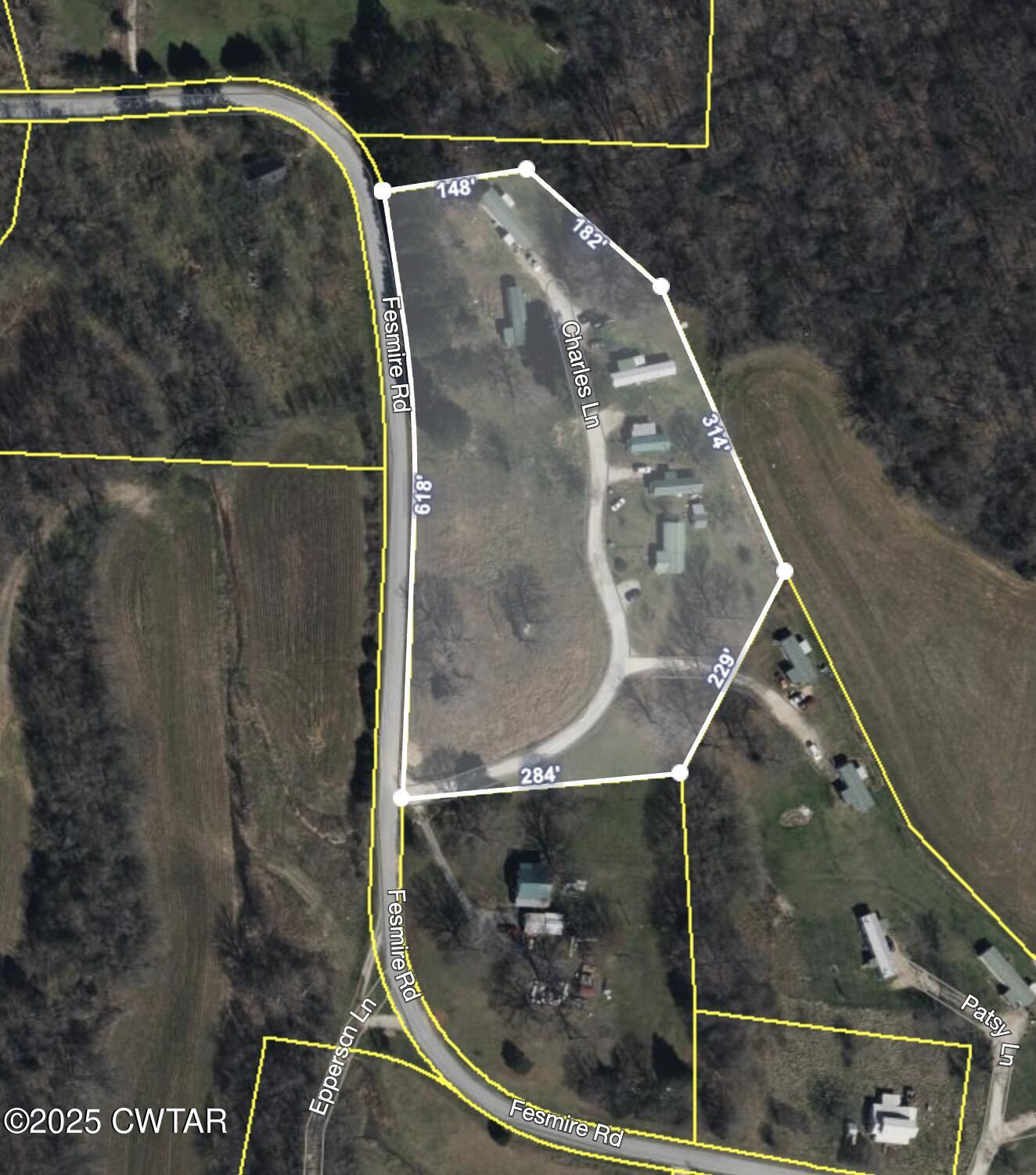 0 Charles Lane Cedar Grove, TN 38321 - Photo 2 of 16 a bird view of a bathroom