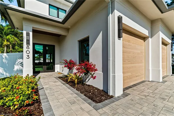 a front view of a house