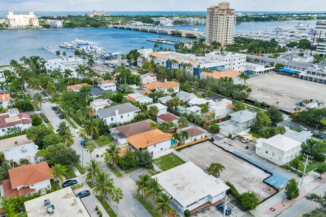 an aerial view of a city