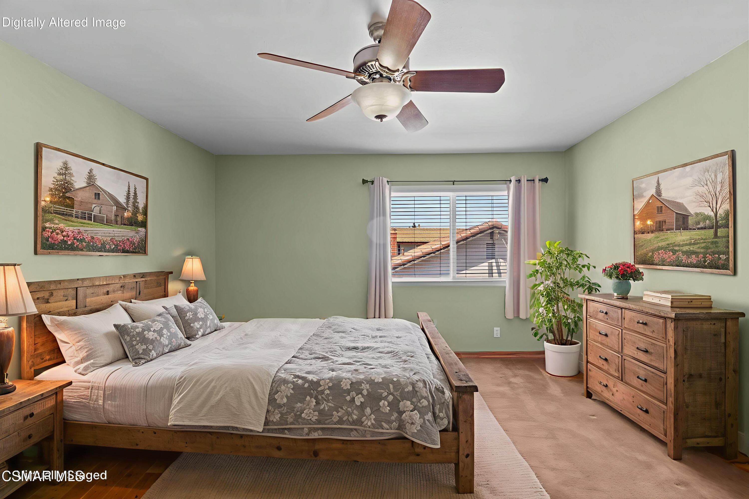 6435 Hazel Circle Simi Valley, CA 93063 - Photo 28 of 55 a bedroom with a large bed and a chandelier