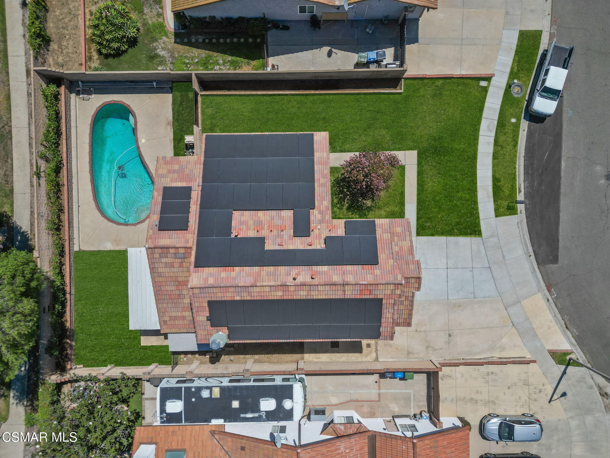 6435 Hazel Circle Simi Valley, CA 93063 - Photo 51 of 55 an aerial view of a fireplace with garden