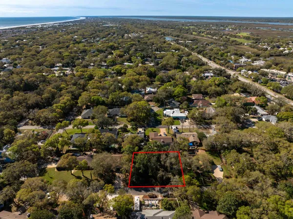 an aerial view of multiple house