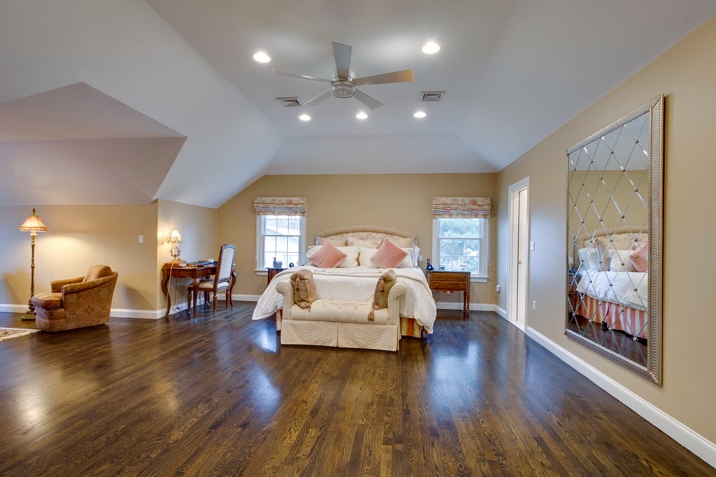 24 Fletcher Road Needham, MA 02492 - Photo 19 of 29 a living room with furniture and wooden floor