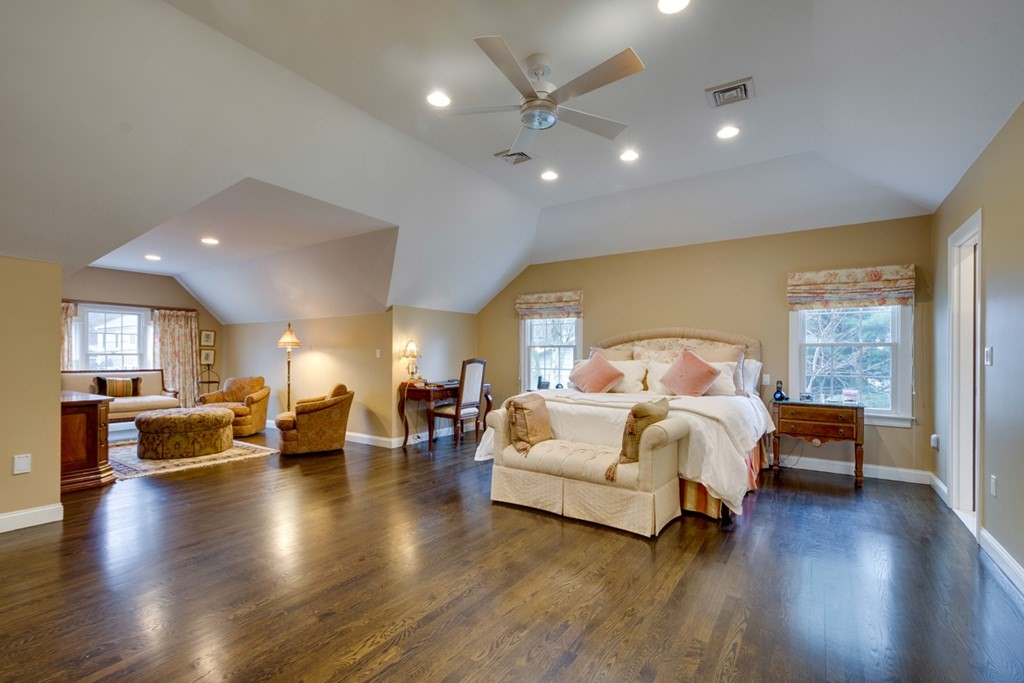 24 Fletcher Road Needham, MA 02492 - Photo 20 of 29 a bed room with furniture and a large window