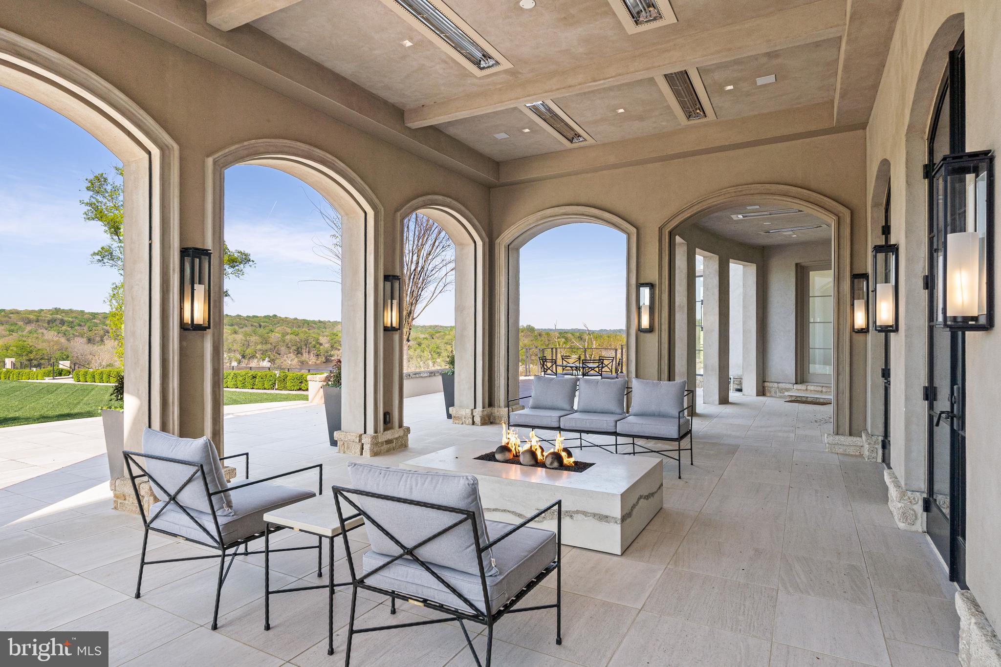 700 Bulls Neck Road McLean, VA 22102 - Photo 19 of 57 Loggia with retractable screens and gas fireplace