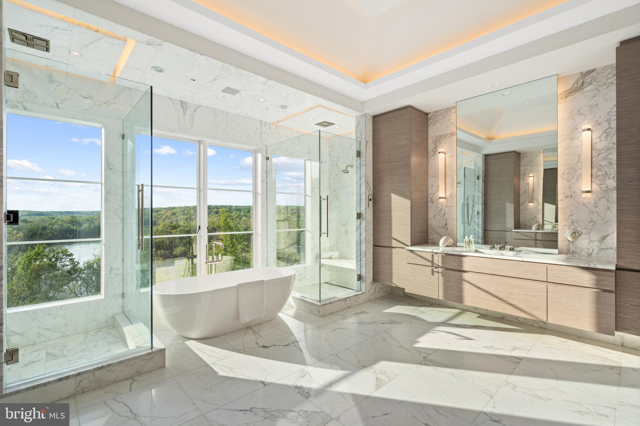 700 Bulls Neck Road McLean, VA 22102 - Photo 26 of 57 Dual marble showers and soaking tub