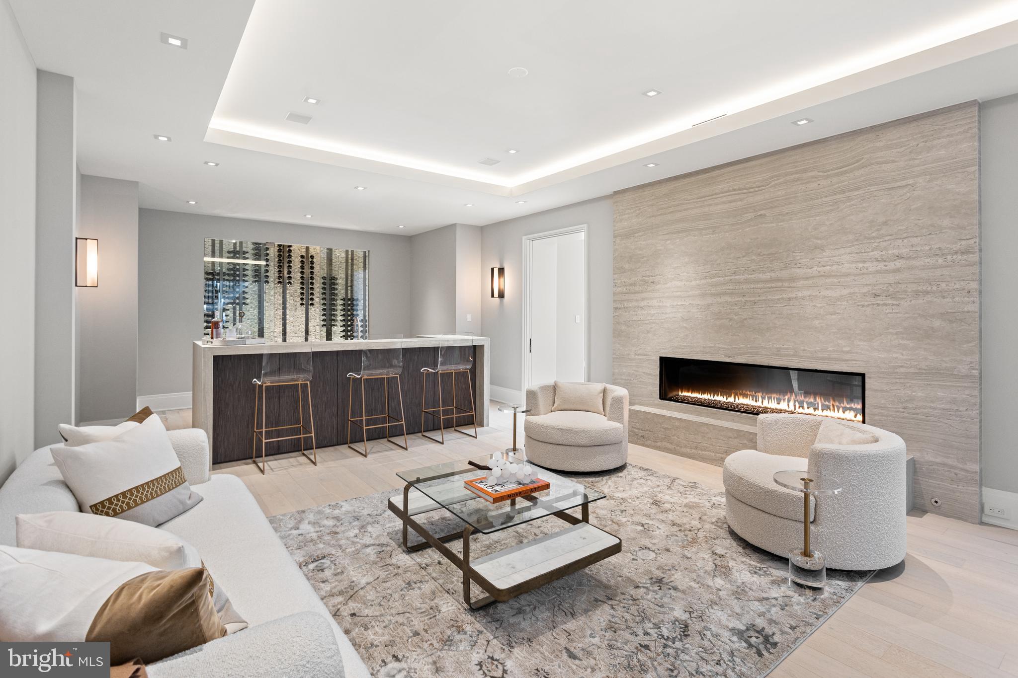 700 Bulls Neck Road McLean, VA 22102 - Photo 31 of 57 Lower level Wine Room with gas fireplace