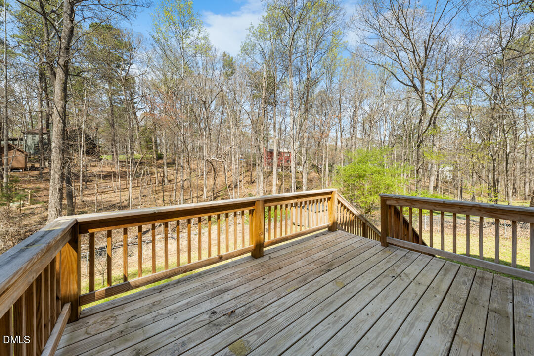 122 Stedwick Place Durham, NC 27712 - Photo 31 of 39 a view of balcony with wooden floor