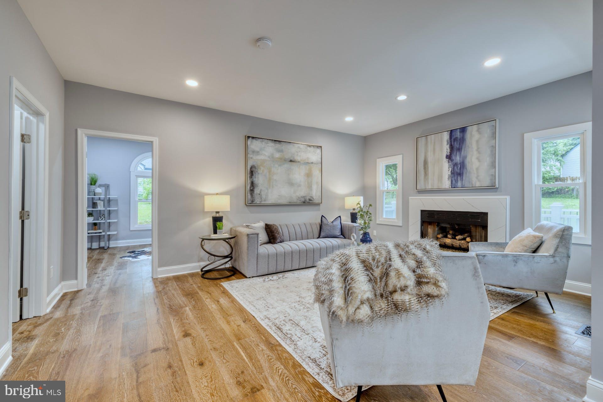 2924 Hunter Road Fairfax, VA 22031 - Photo 15 of 53 Family Room with Gas Fireplace