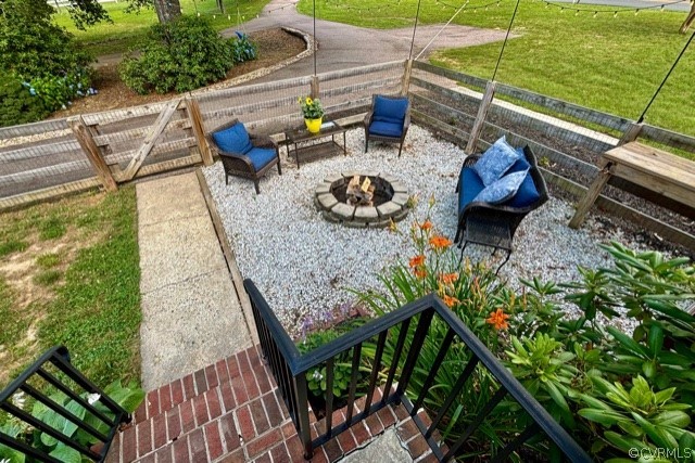 1217 Windyknight Road Montpelier, VA 23192 - Photo 5 of 11 a view of outdoor sitting space with lounge chair