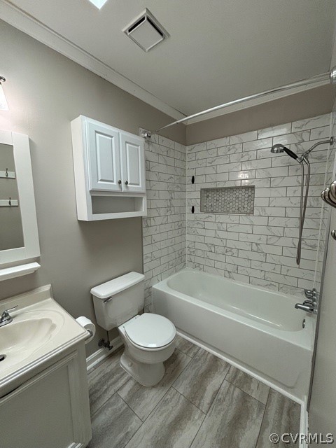 1217 Windyknight Road Montpelier, VA 23192 - Photo 8 of 11 a bathroom with a toilet a sink and bathtub