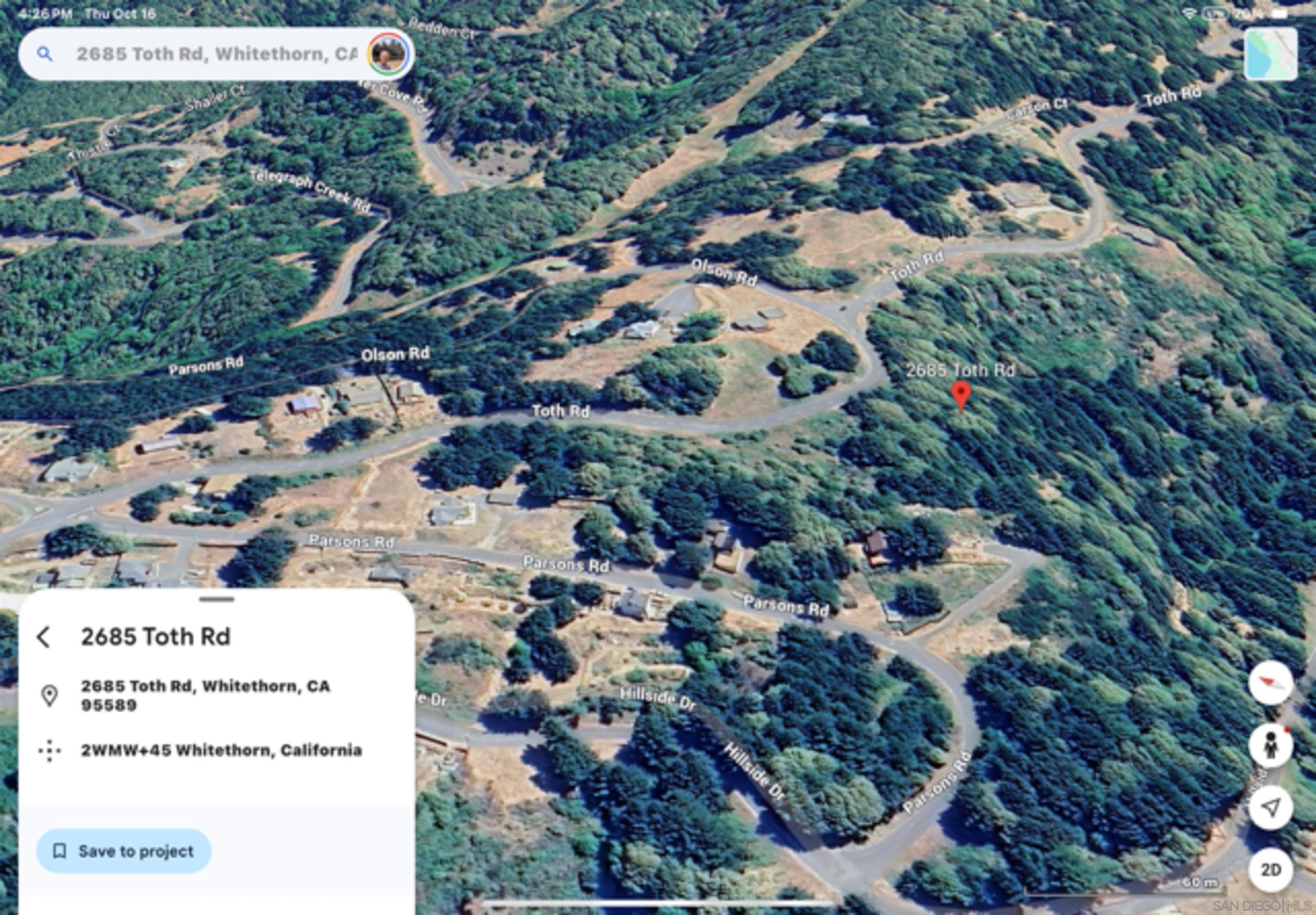 2685 Toth Road Whitethorn, CA 95589 - Photo 7 of 8 a view of outdoor space