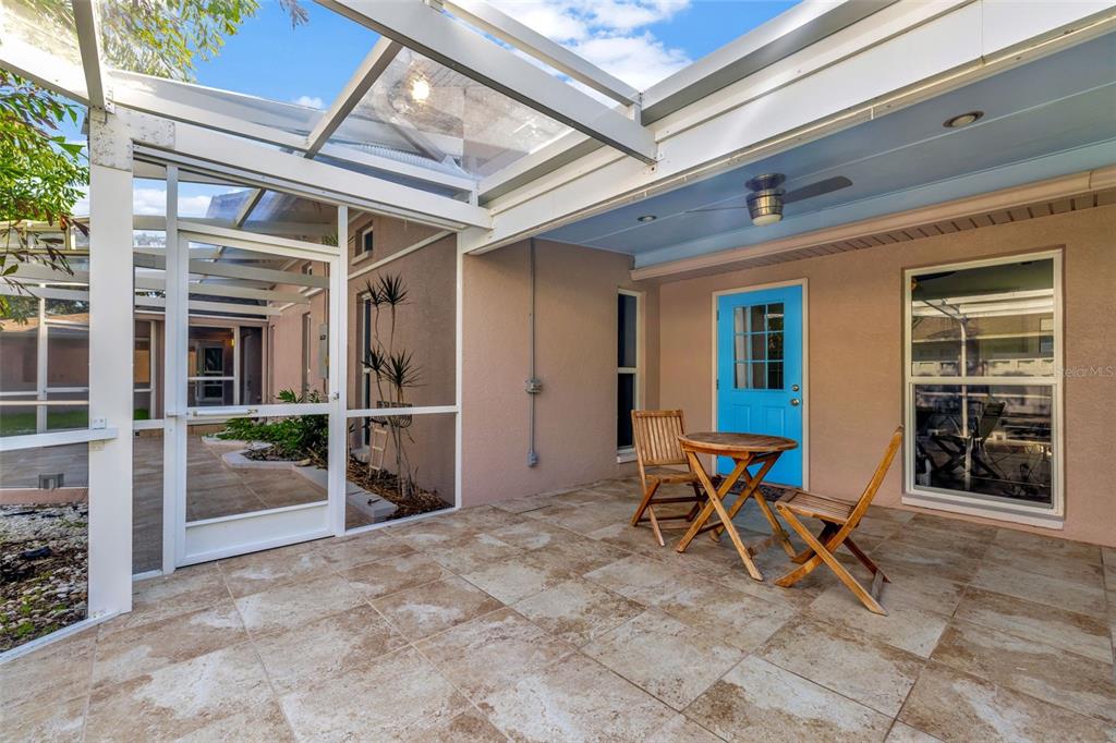 5793 Old Ranch Road Sarasota, FL 34241 - Photo 34 of 100 Primary Suite Screened Front Porch Private Entry on House #1 (This could also be a mother in law suite)
