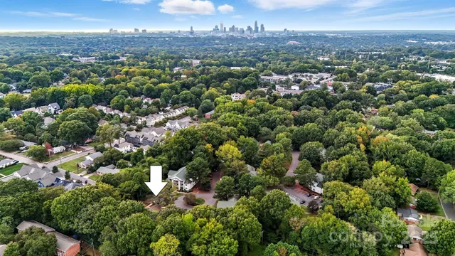 an aerial view of a city
