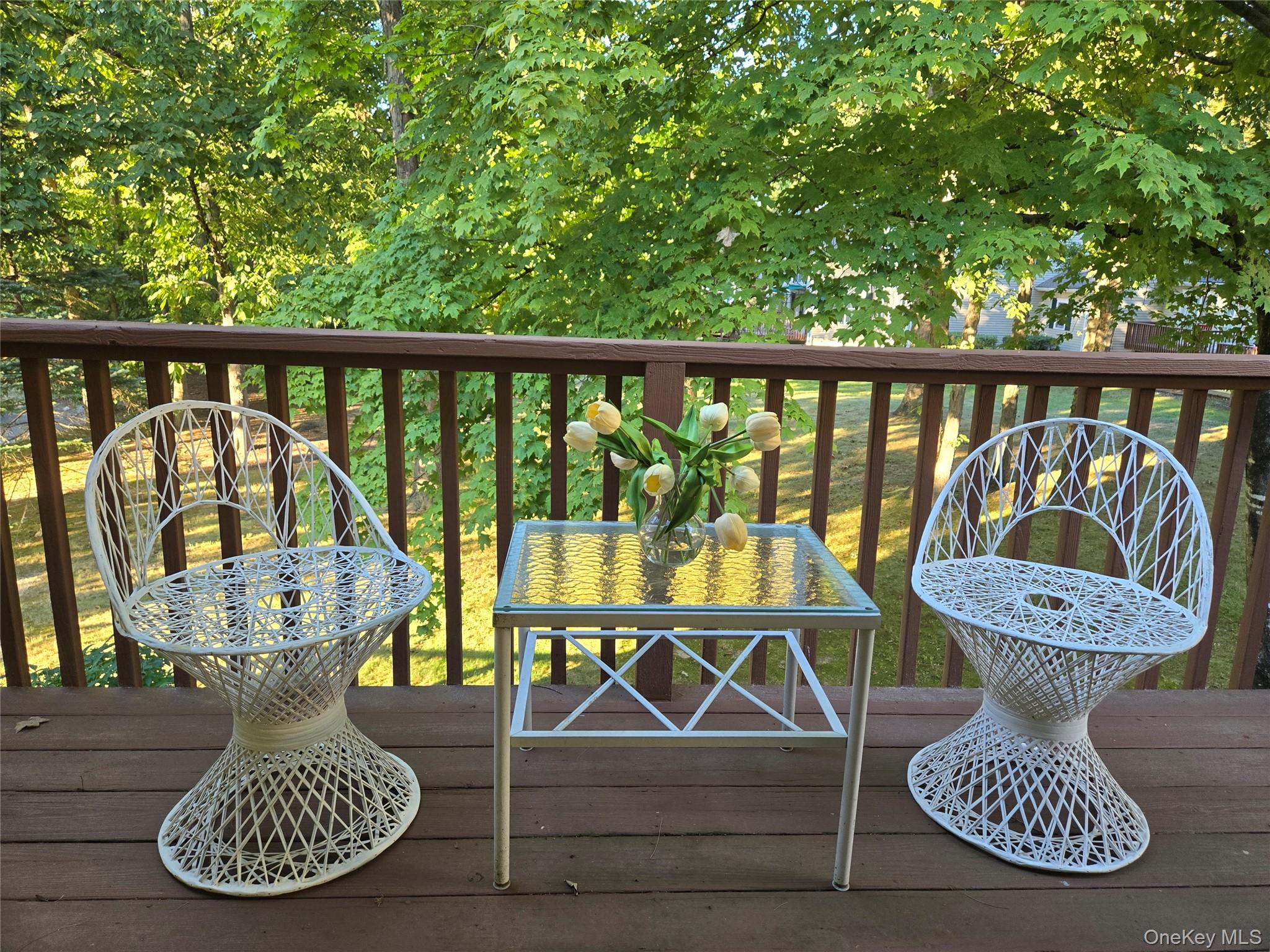 18 Cross River Road Mount Kisco, NY 10549 - Photo 17 of 30 a view of balcony with couch and chairs