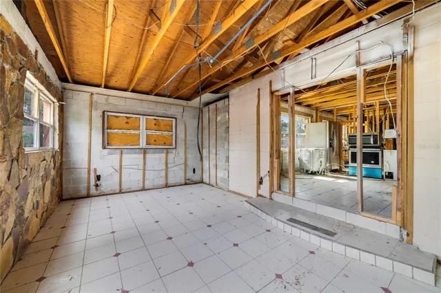 a view of an entryway of a house