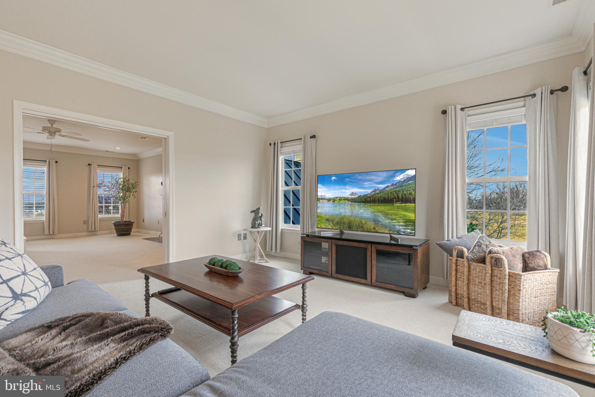 15140 Loyalty Road Waterford, VA 20197 - Photo 33 of 60 a living room with furniture and a flat screen tv