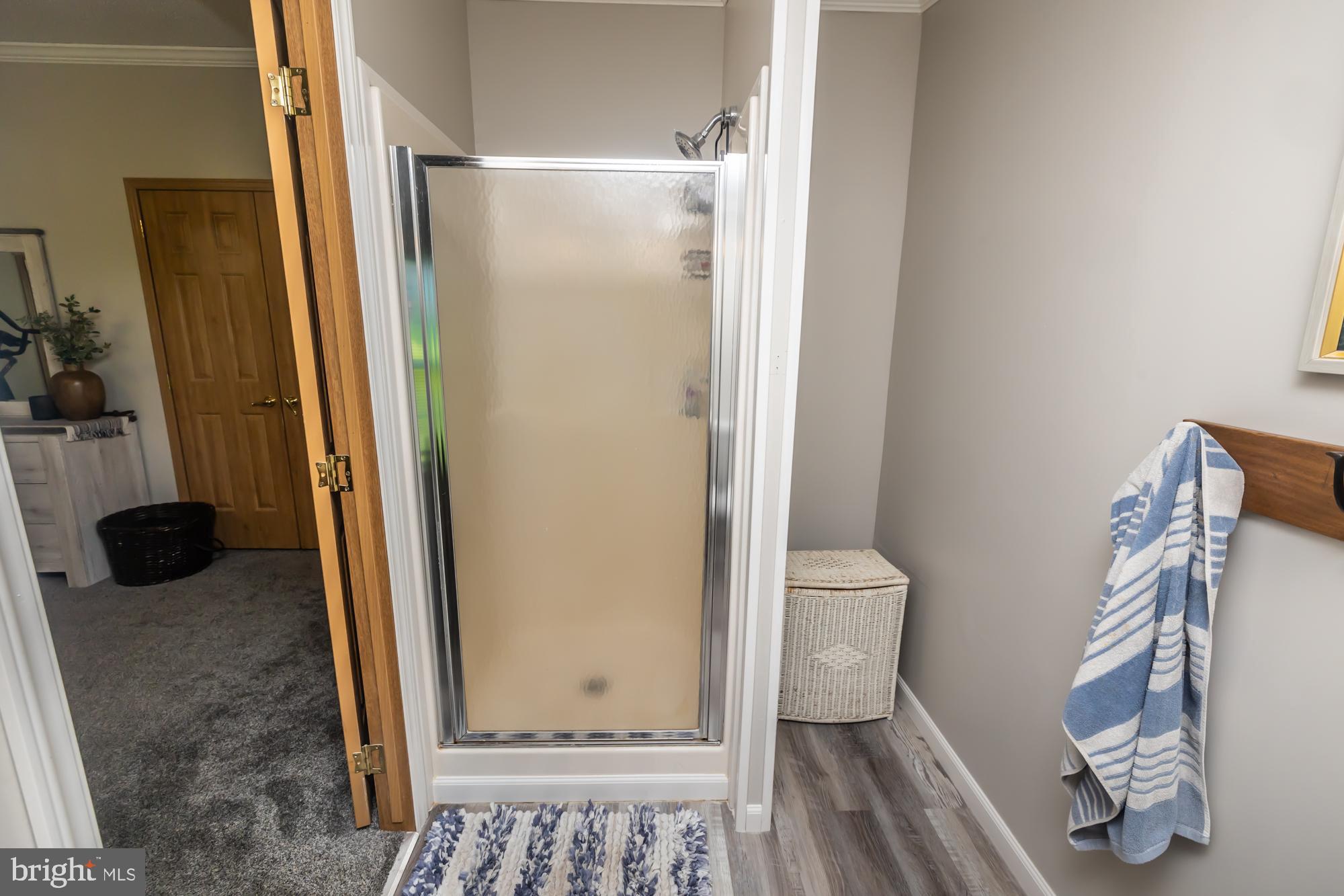 239 Quarry Road Gap, PA 17527 - Photo 31 of 48 a bathroom with a granite countertop shower and a toilet