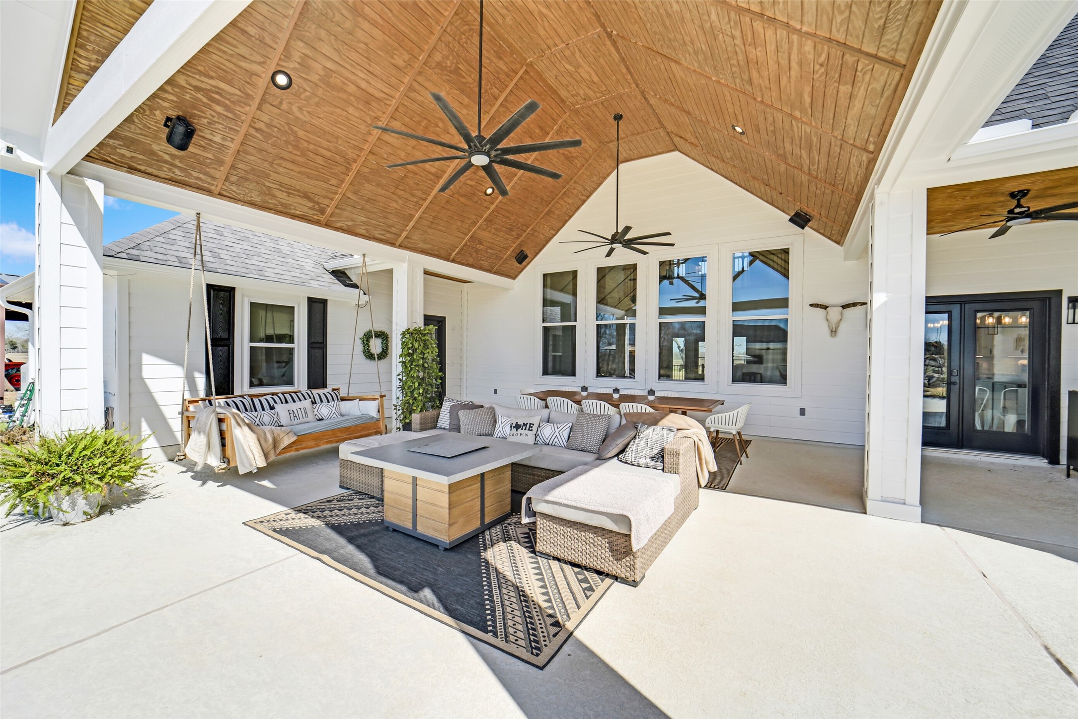 3103 Brundrett Road Wallis, TX 77485 - Photo 38 of 50 Outdoor living area ideal for gatherings, dining, and lounging.