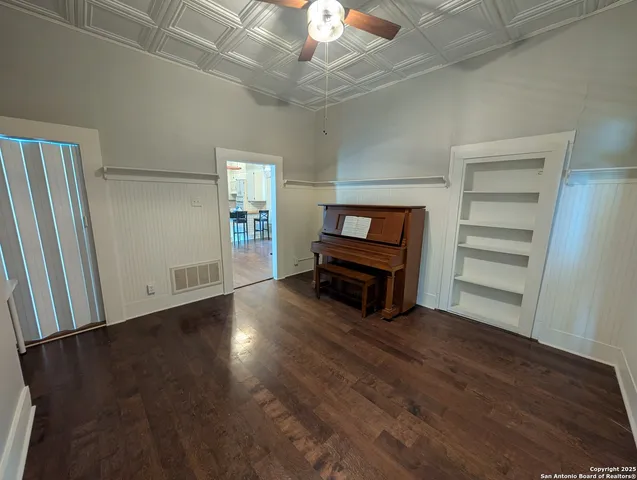 wooden floor in an empty room