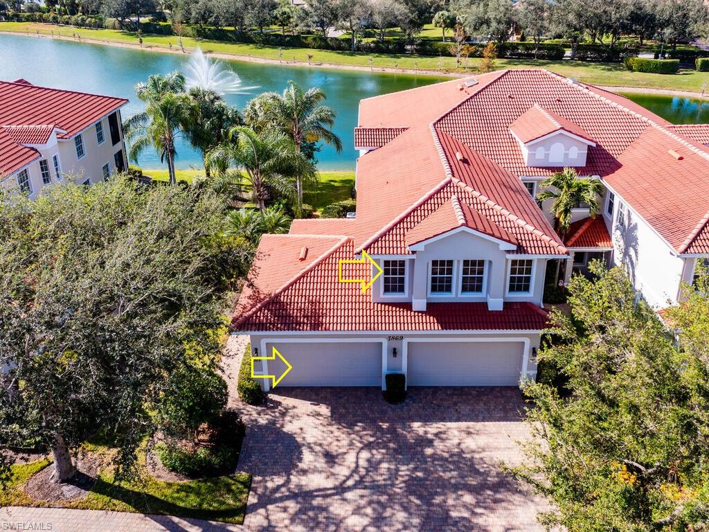7869 Hawthorne Drive, Unit 303 Naples, FL 34113 - Photo 38 of 50 Aerial view with a water view