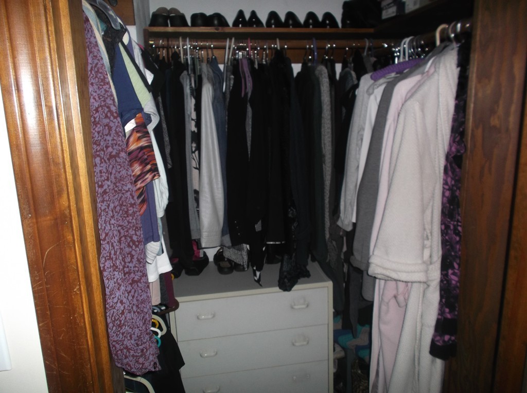 41 Lodge Road Newton, MA 02465 - Photo 17 of 25 a view of walk in closet with clothes and shoes