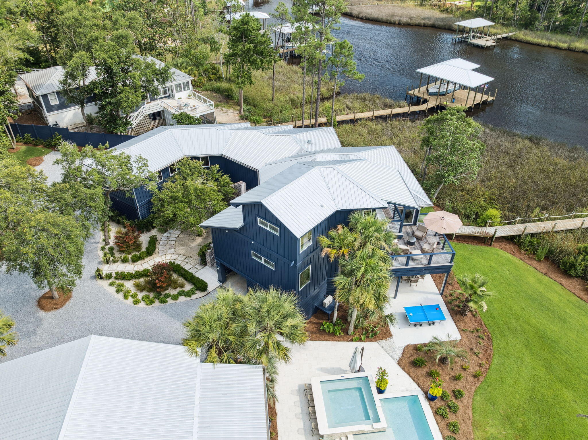 683 Eden Drive Santa Rosa Beach, FL 32459 - Photo 15 of 69 an aerial view of a house with outdoor space