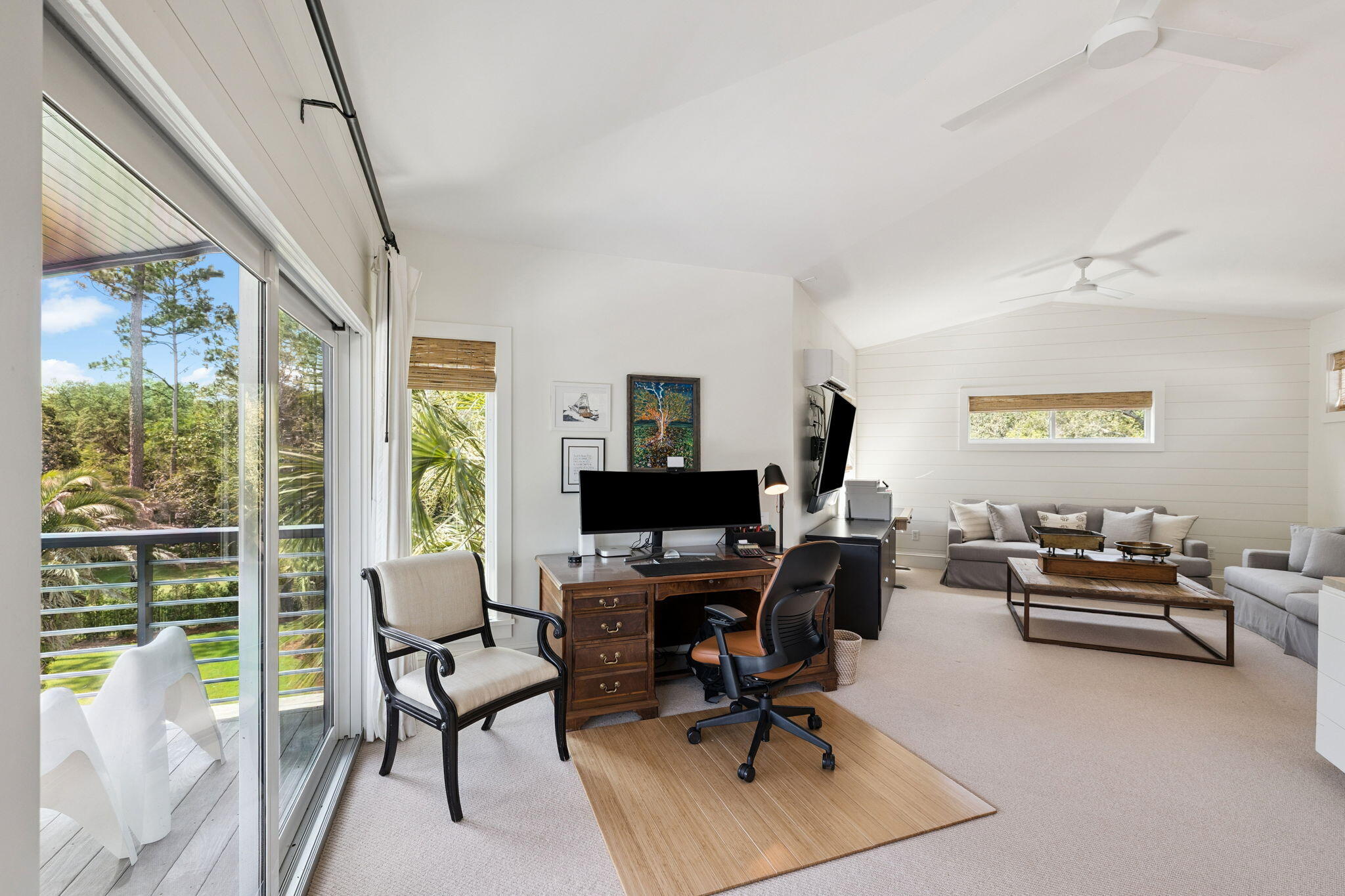 683 Eden Drive Santa Rosa Beach, FL 32459 - Photo 52 of 69 a view of a workspace with furniture and a window