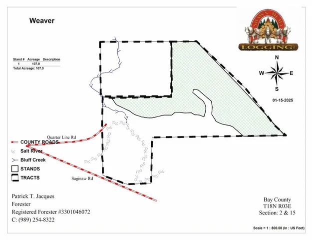 $849,000 | 2500 West Quarter Line Road, Sanford, MI 48657