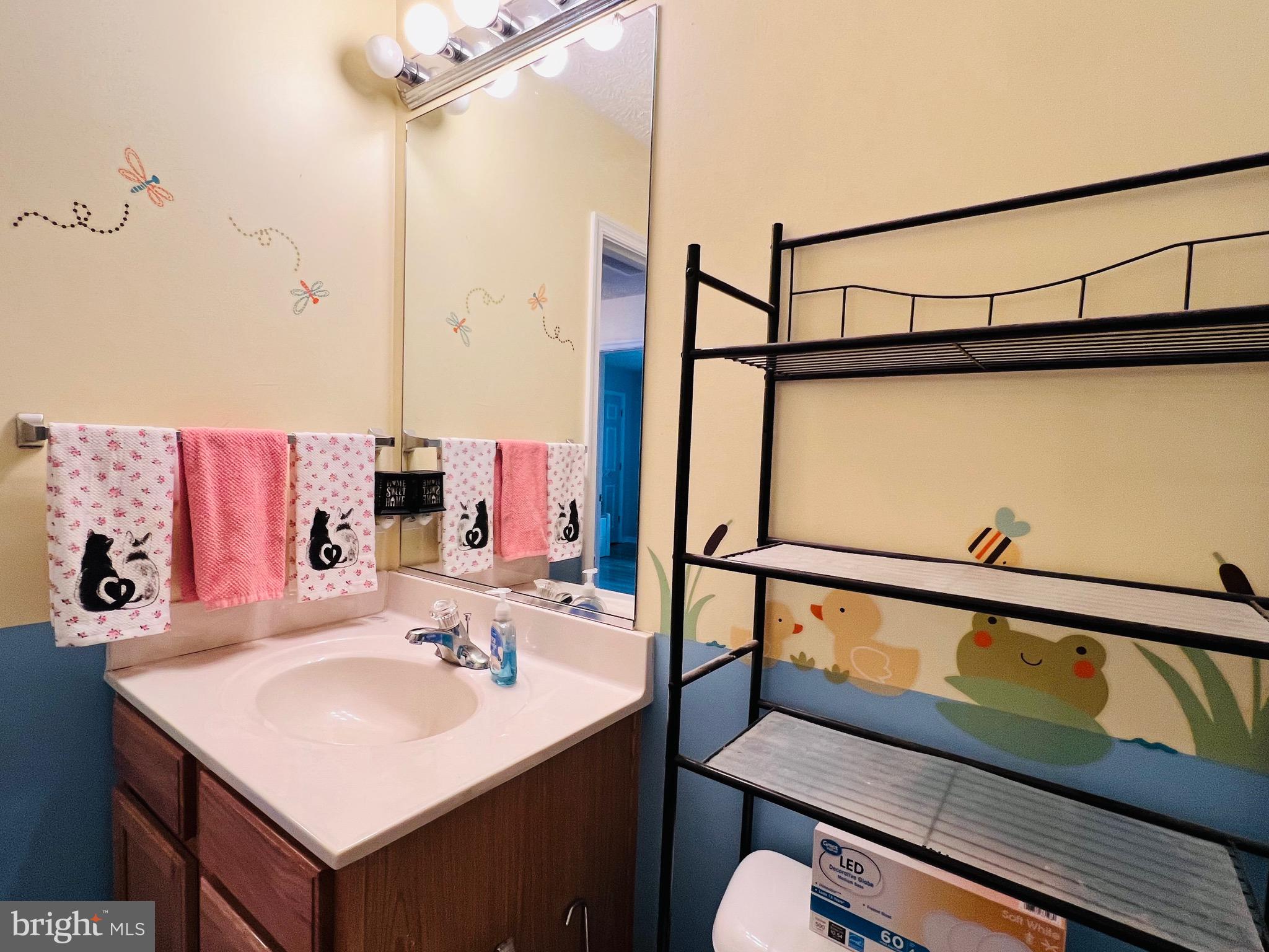 213 Forest Avenue Colonial Beach, VA 22443 - Photo 48 of 54 a bathroom with a sink and a mirror