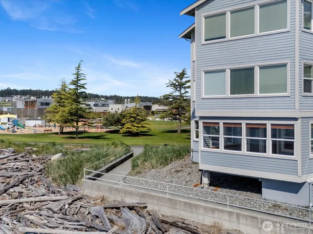 a view of lake view and mountain view in back