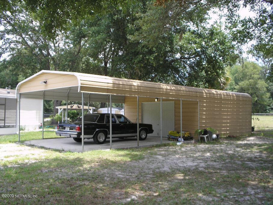detached carport w/workshop