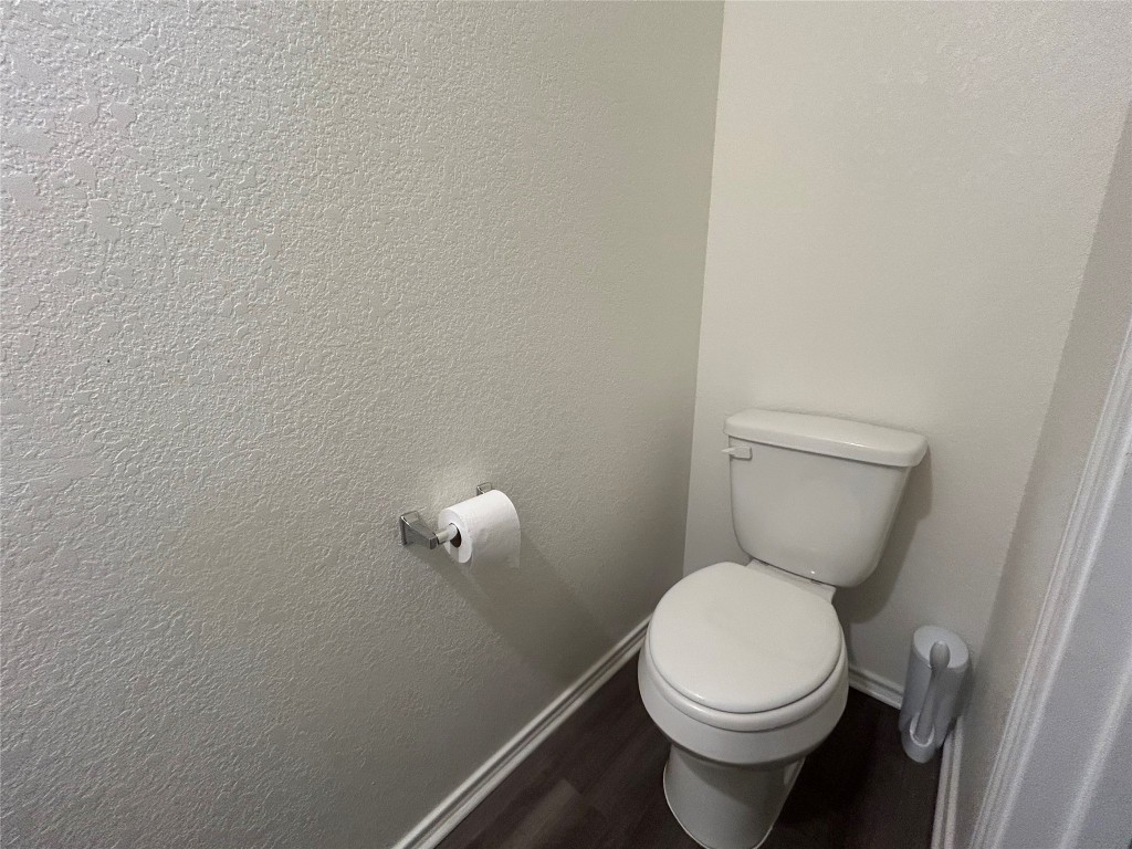 420 Lt. Rusty Jarrell, TX 76537 - Photo 10 of 17 Bathroom with wood finished floors and a textured wall