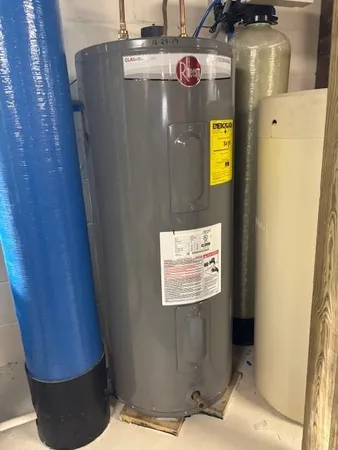 a view of water heater room