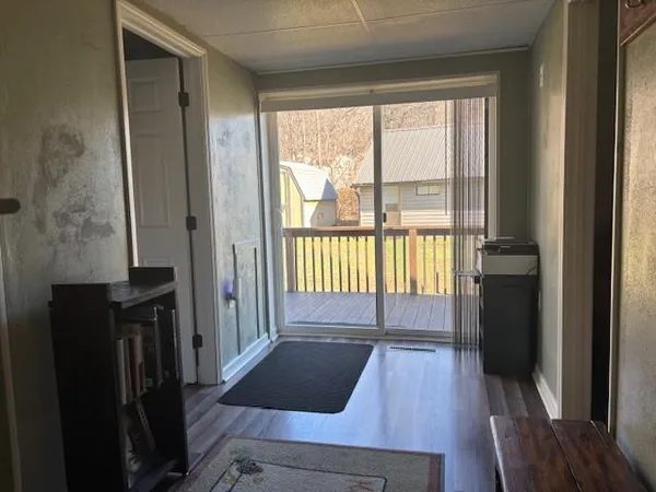 a view of front door and porch