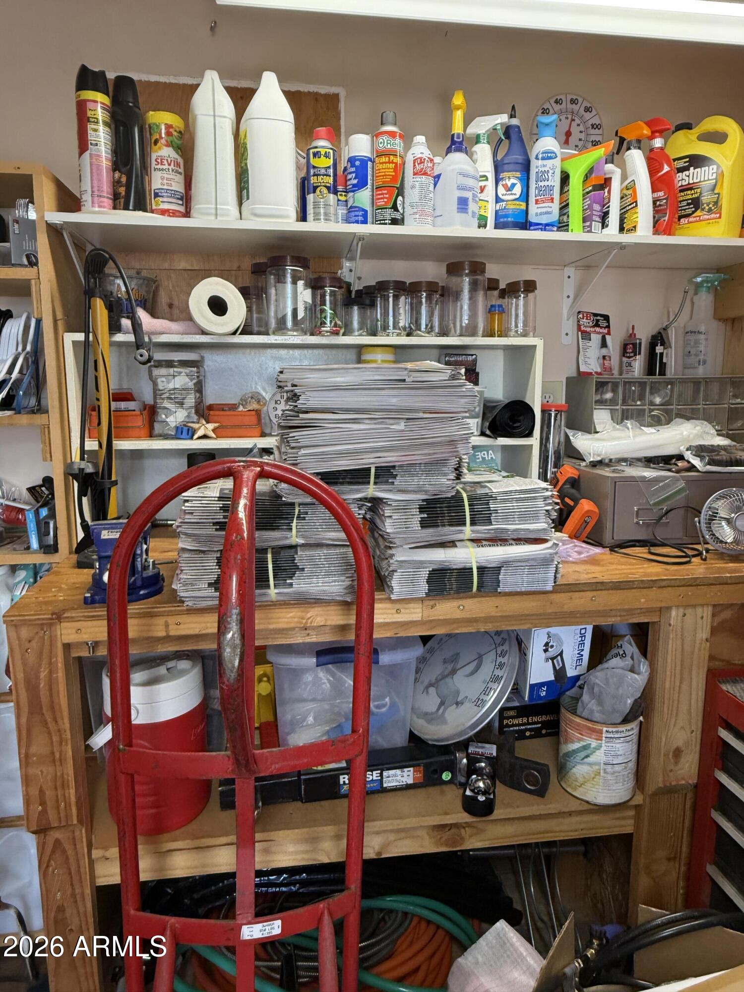 21175 Westward View Road, Unit 241 Congress, AZ 85332 - Photo 38 of 49 Shed interior with Bench (2)